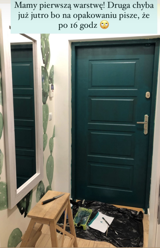 drzwi pomalowane